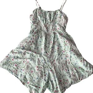 Floral Print Women's Romper